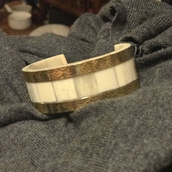 NWT MATR BOOMIE Bone Brass Cuff Bracelet - Picture 2 of 6